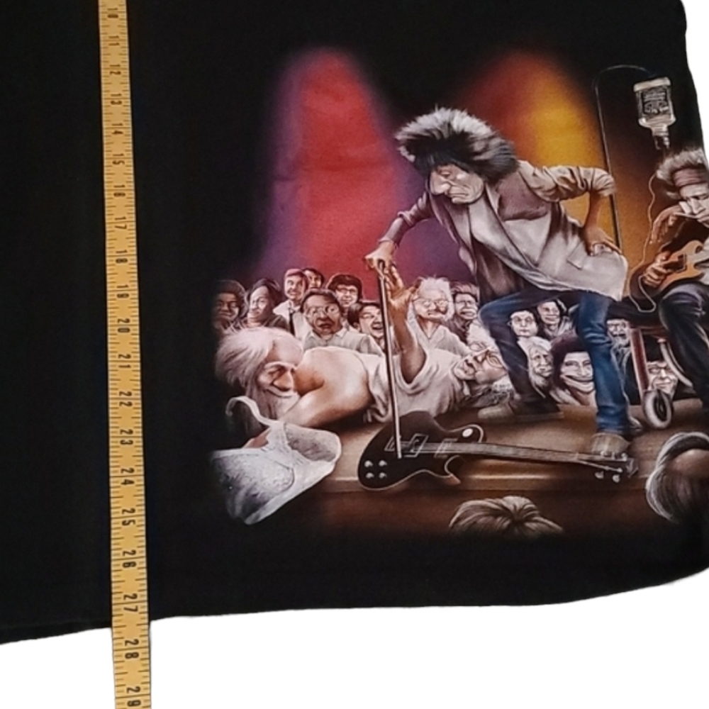 VINTAGE ROLLING STONES Airbrushed Rock Band Graphic Tee Shirt L SUPER RARE - Picture 14 of 16